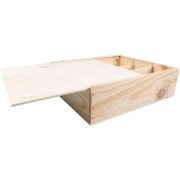 Caisse à Vin avec Couvercle Coulissant 