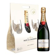 Moët & Chandon - Coffret Brut Impérial avec 2 Verres - 0.75L