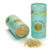 Sal de Ibiza - Salière Sel de Mer à la Citronnelle et au Gingembre - 100 Grammes